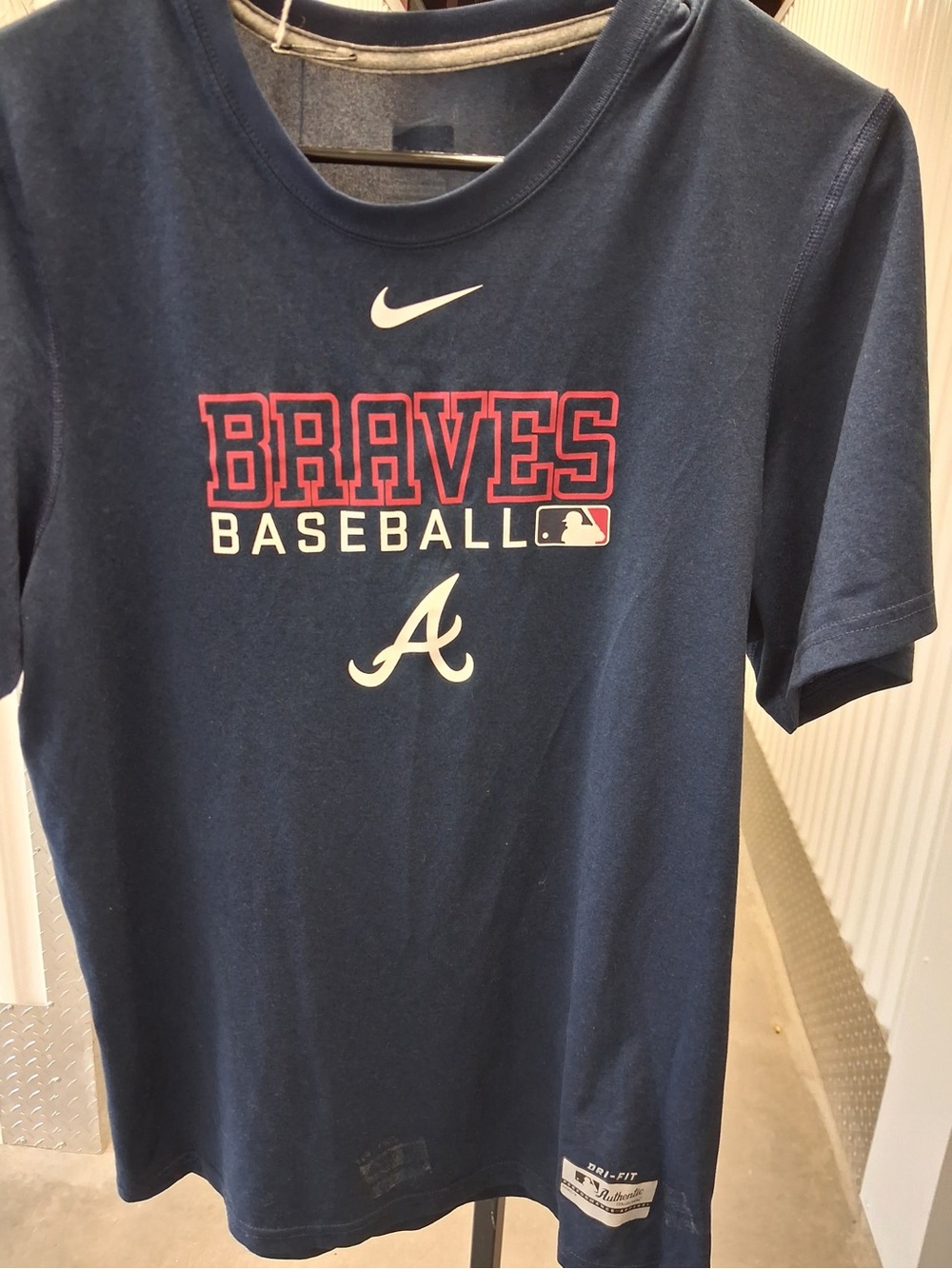 Nike Atlanta Braves Navy Baseball Tee